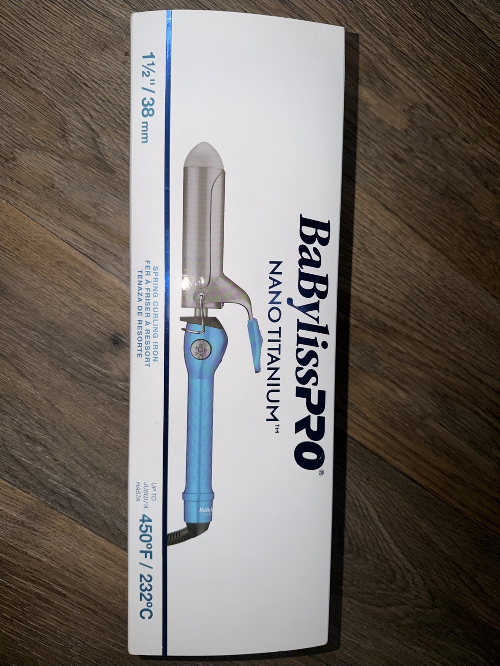 BaByliss Blue and Silver Curling Iron